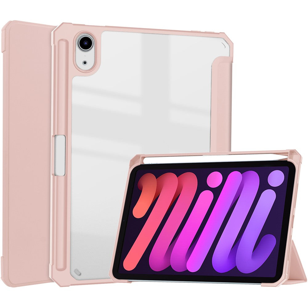 Schutzhülle für iPad Mini 7 2024 / 6 2021, Bizon Case Tab Clear Matt, Rosegold