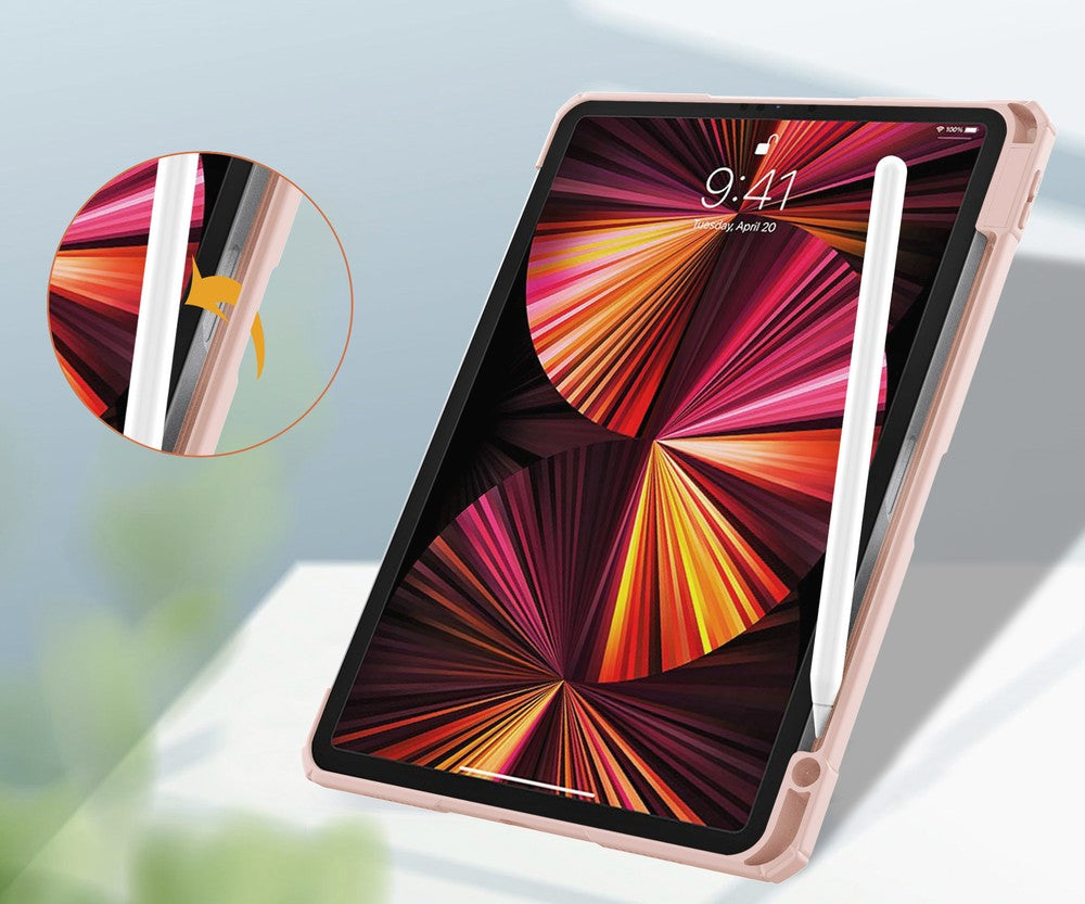 Schutzhülle Bizon Case Tab Clear Matt für iPad Pro 11 2022/2021/2020/2018, Rosegold