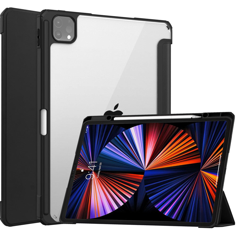 Schutzhülle Bizon Case Tab Clear Matt für iPad Pro 12.9 2022/2021/2018, Schwarz