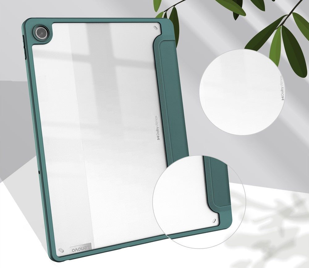 Schutzhülle Bizon Case Tab Clear Matt für Lenovo Tab M10 Plus Gen 3, Dunkelgrün