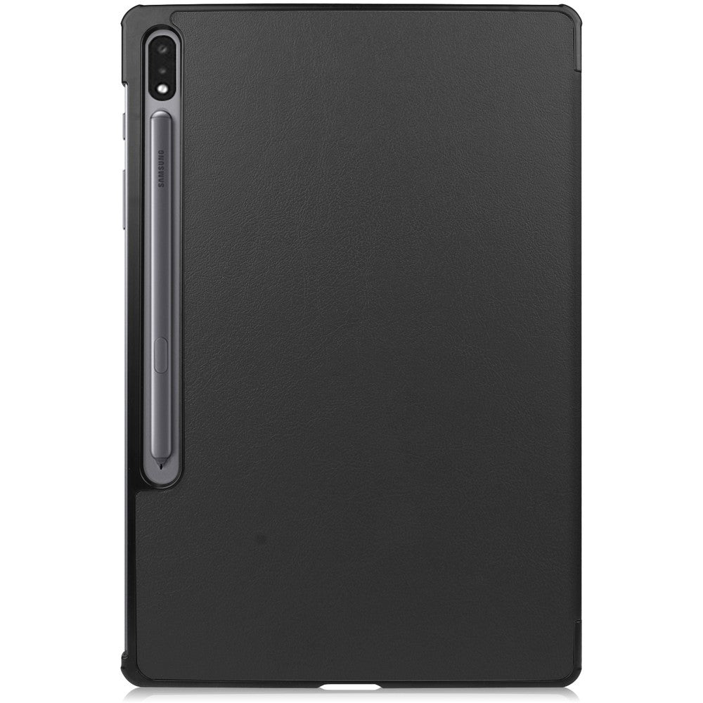 Schutzhülle Bizon Case Tab Croc für Galaxy Tab S8 Plus / S7 Plus, Schwarz