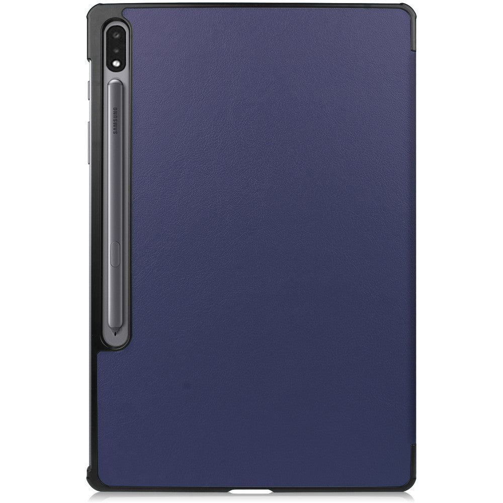 Schutzhülle Bizon Case Tab Croc für Galaxy Tab S8 Plus / S7 Plus, Dunkelblau