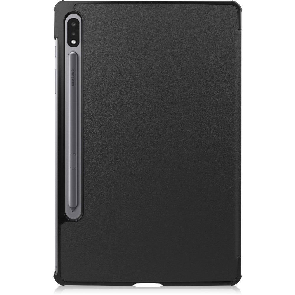 Schutzhülle Bizon Case Tab Croc für Galaxy Tab S8 / S7, Schwarz