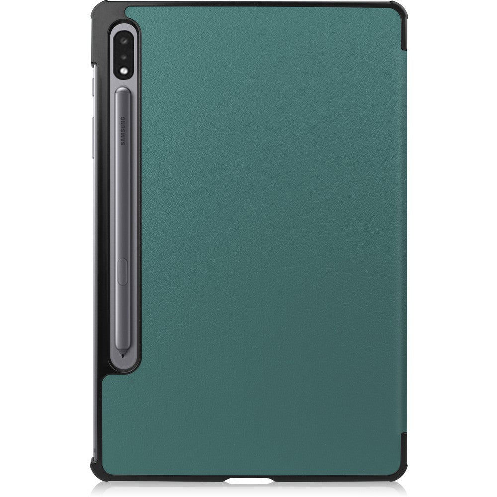 Schutzhülle Bizon Case Tab Croc für Galaxy Tab S8 / S7, Dunkelgrün