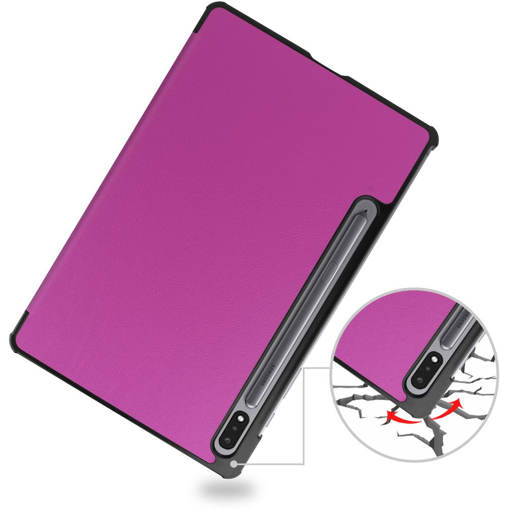 Schutzhülle Bizon Case Tab Croc für Galaxy Tab S8 / S7, Fuchsie