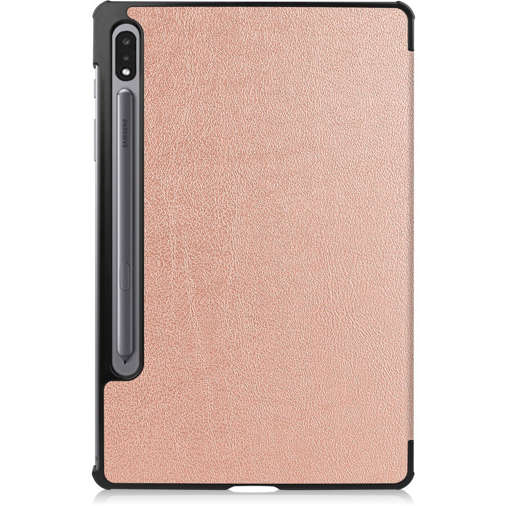 Schutzhülle Bizon Case Tab Croc für Galaxy Tab S8 / S7, Rosegold