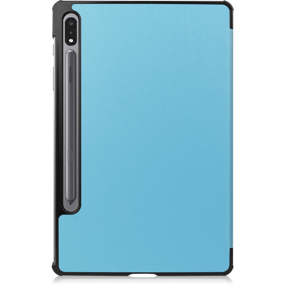 Schutzhülle Bizon Case Tab Croc für Galaxy Tab S8 / S7, Hellblau