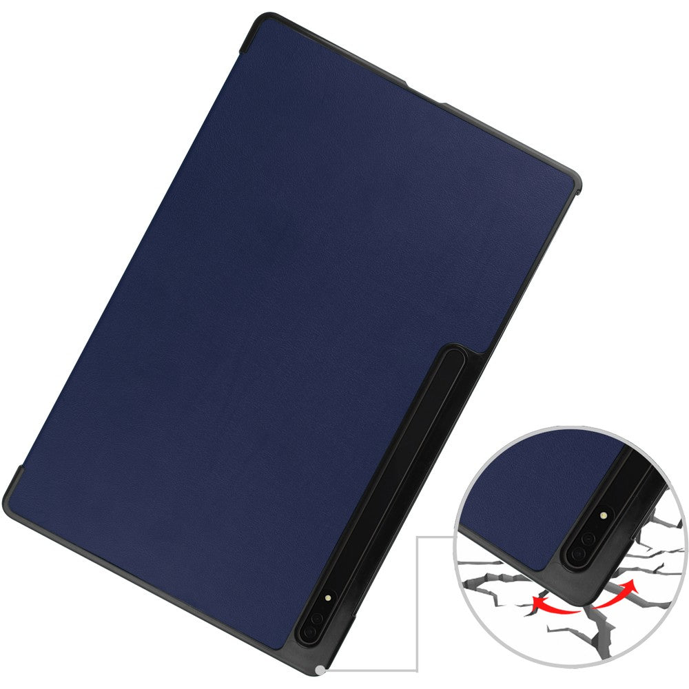 Schutzhülle Bizon Case Tab Croc für Galaxy Tab S8 Ultra, Dunkelblau