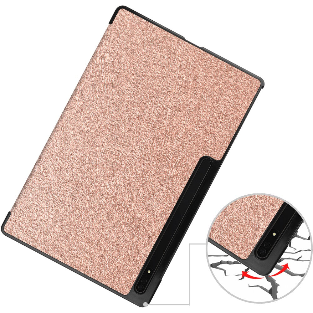 Schutzhülle Bizon Case Tab Croc für Galaxy Tab S8 Ultra, Rosegold