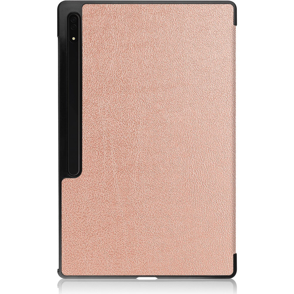 Schutzhülle Bizon Case Tab Croc für Galaxy Tab S8 Ultra, Rosegold