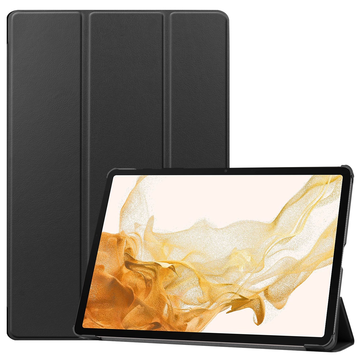 Schutzhülle Bizon Case Tab Croc für Galaxy Tab S10 Plus / S9 Plus, Schwarz