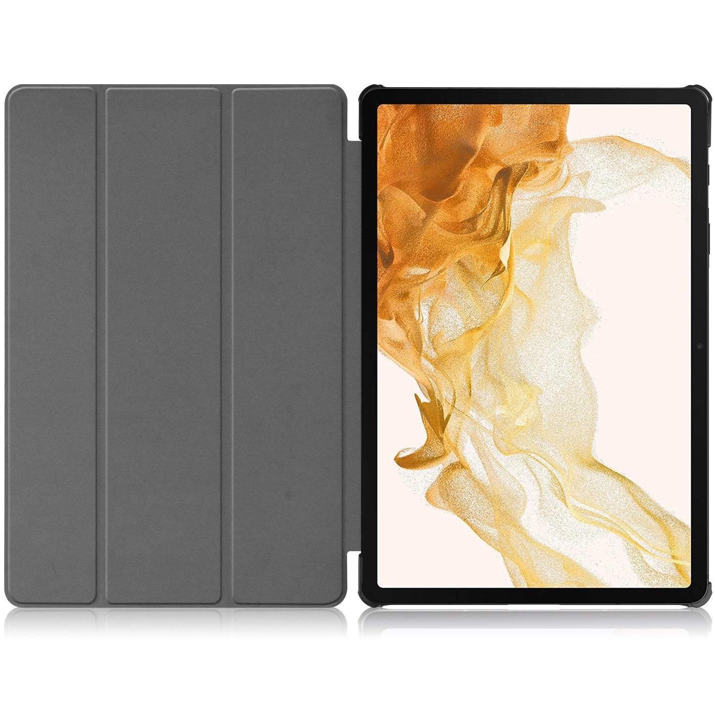 Schutzhülle Bizon Case Tab Croc für Galaxy Tab S10 Plus / S9 Plus, Schwarz