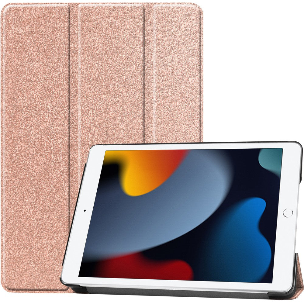 Schutzhülle Bizon Case Tab Croc für Apple iPad 9/8/7 10.2 2021/2020/2019, Rosegold