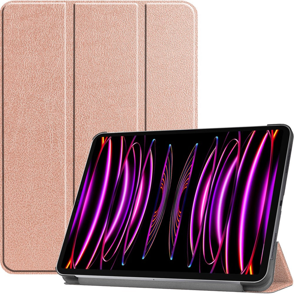 Schutzhülle Bizon Case Tab Croc für Apple iPad Pro 12.9 2022/2021/2020/2018, Rosegold