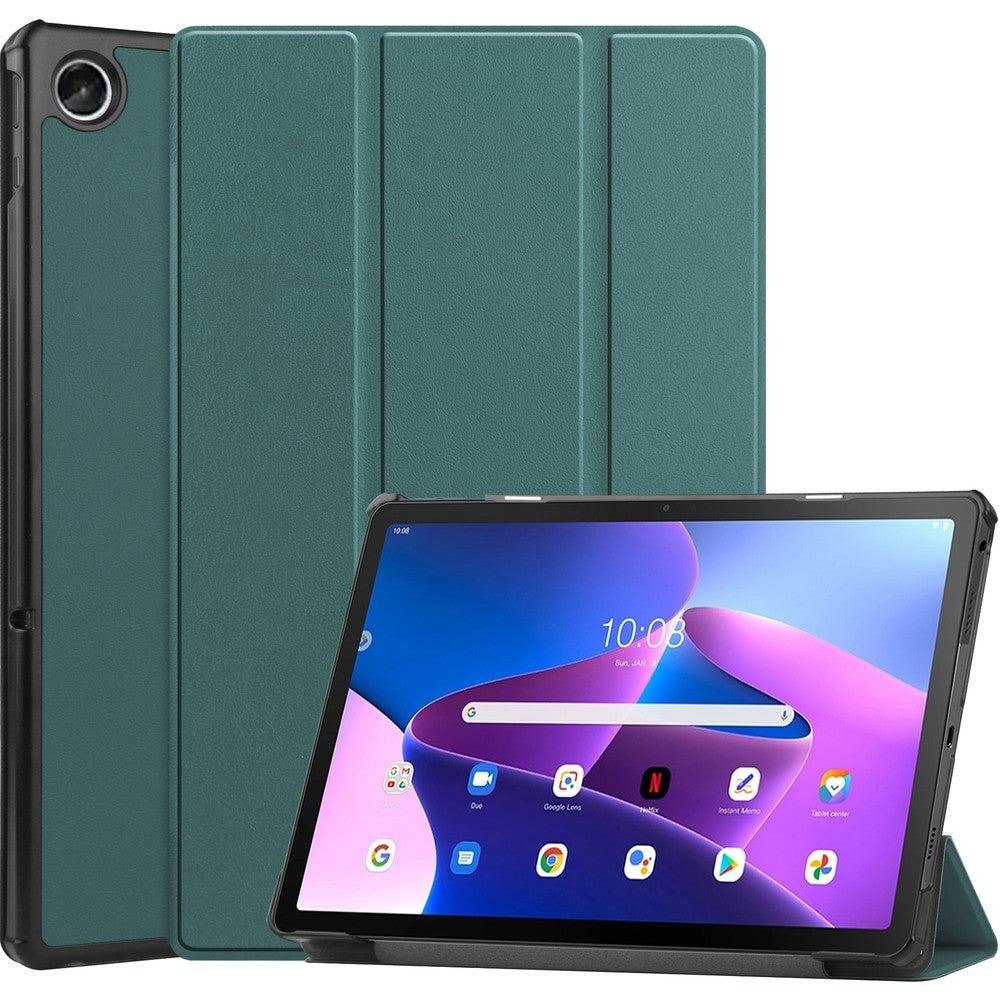 Schutzhülle Bizon Case Tab Croc für Lenovo Tab M10 Plus Gen 3, Dunkelgrün