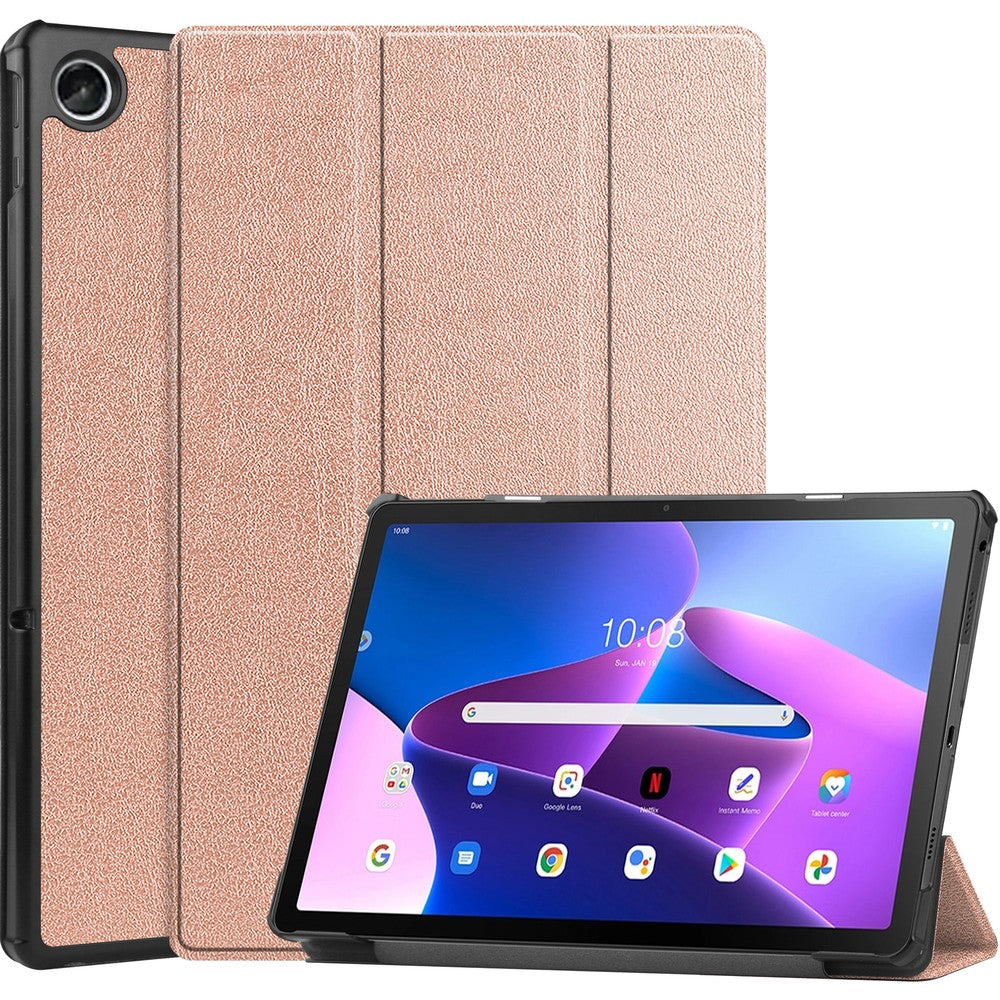 Schutzhülle Bizon Case Tab Croc für Lenovo Tab M10 Plus Gen 3, Rosegold