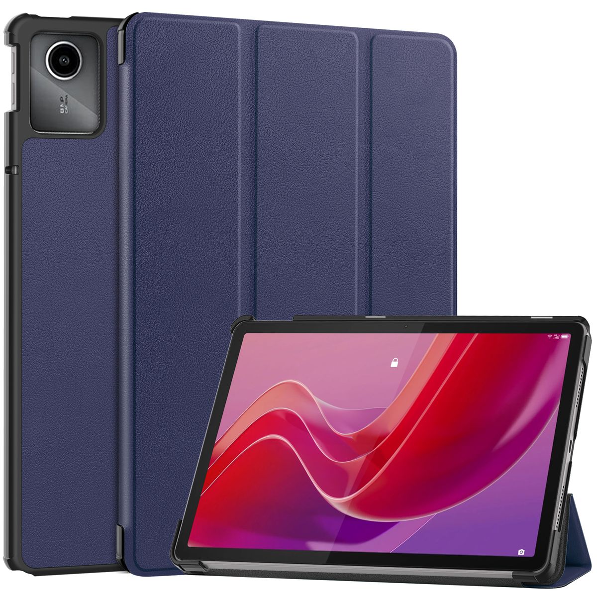 Schutzhülle für Lenovo Tab M11 10,95" 1 gen., Bizon Case Tab Croc, Dunkelblau