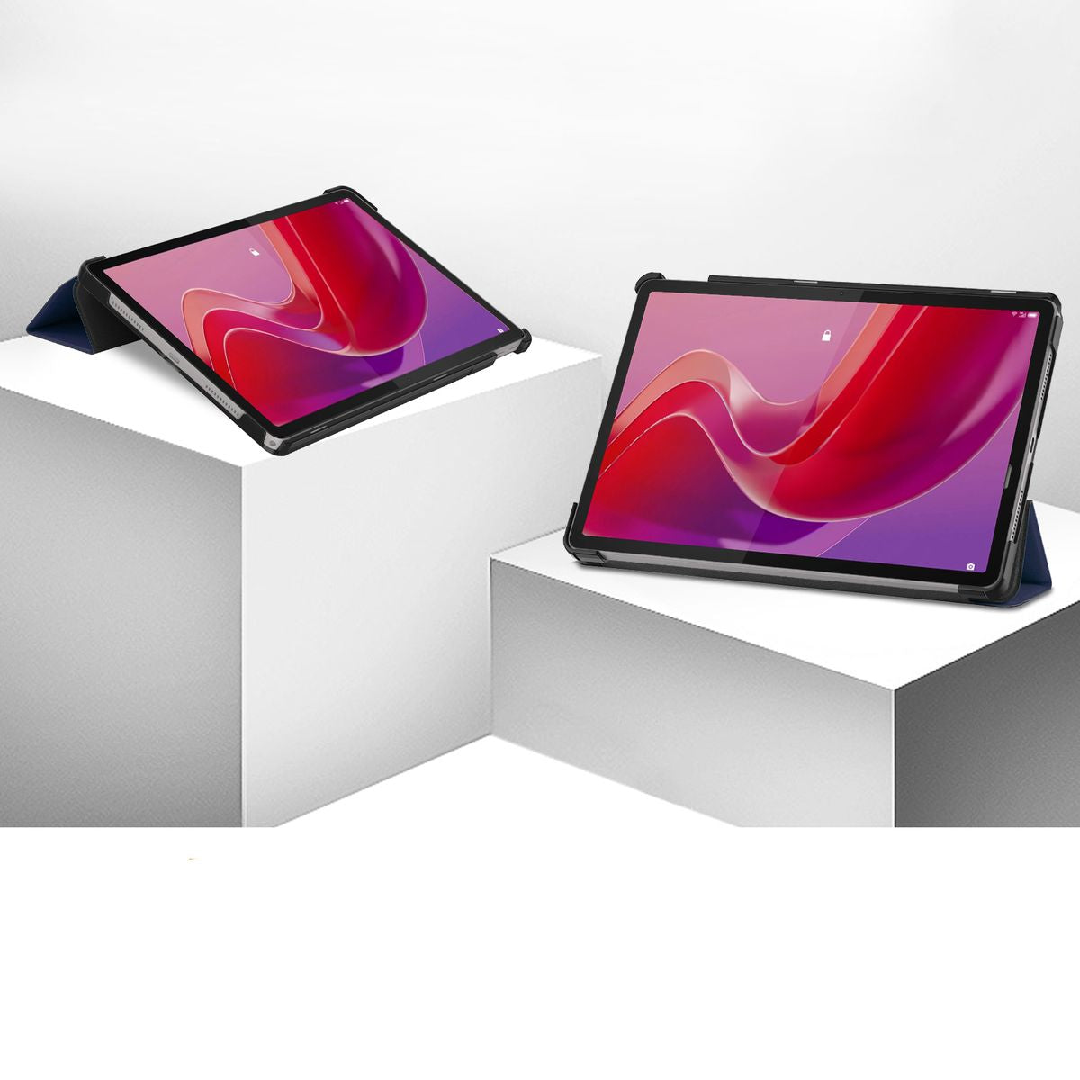 Schutzhülle für Lenovo Tab M11 10,95" 1 gen., Bizon Case Tab Croc, Dunkelblau