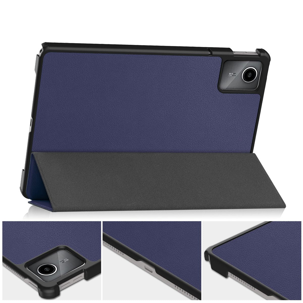 Schutzhülle für Lenovo Tab M11 10,95" 1 gen., Bizon Case Tab Croc, Dunkelblau