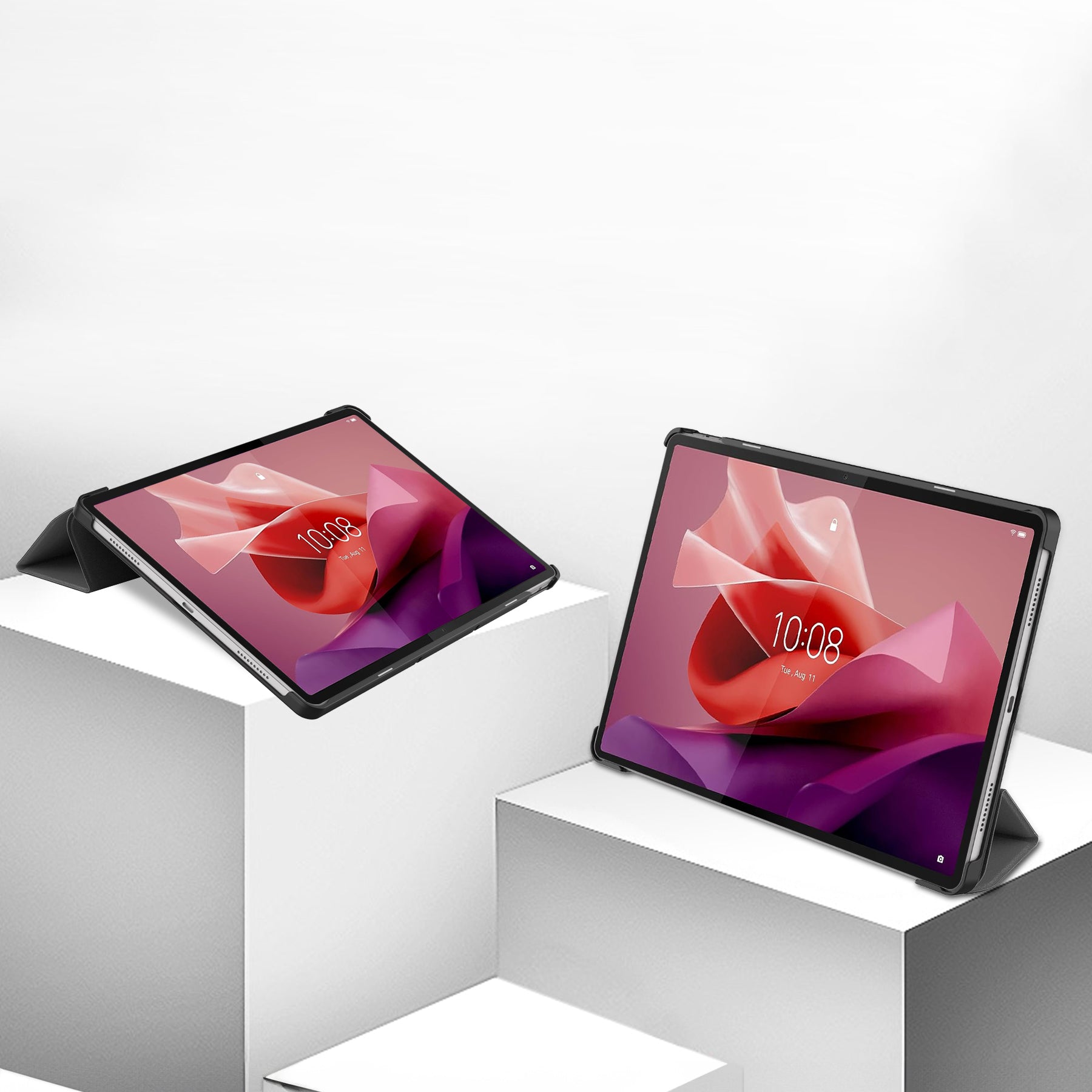 Schutzhülle Bizon Case Tab Croc für Lenovo Tab P12 12.7 TB 370, Grau