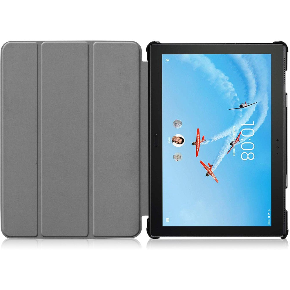 Schutzhülle Bizon Case Tab Croc für Lenovo Yoga Smart Tab 10.1 / Lenovo Yoga Tab 5, Schwarz