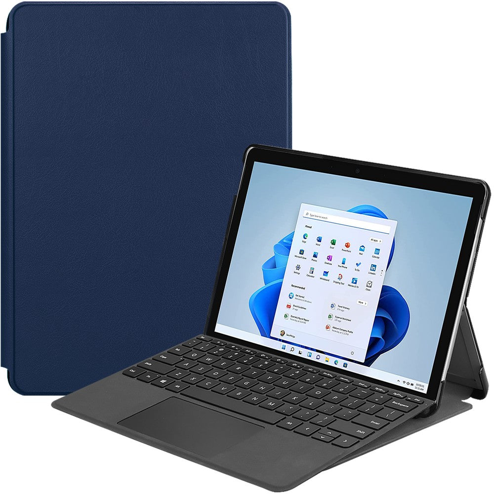 Schutzhülle Bizon Case Tab Croc für Microsoft Surface Pro 8, Dunkelblau