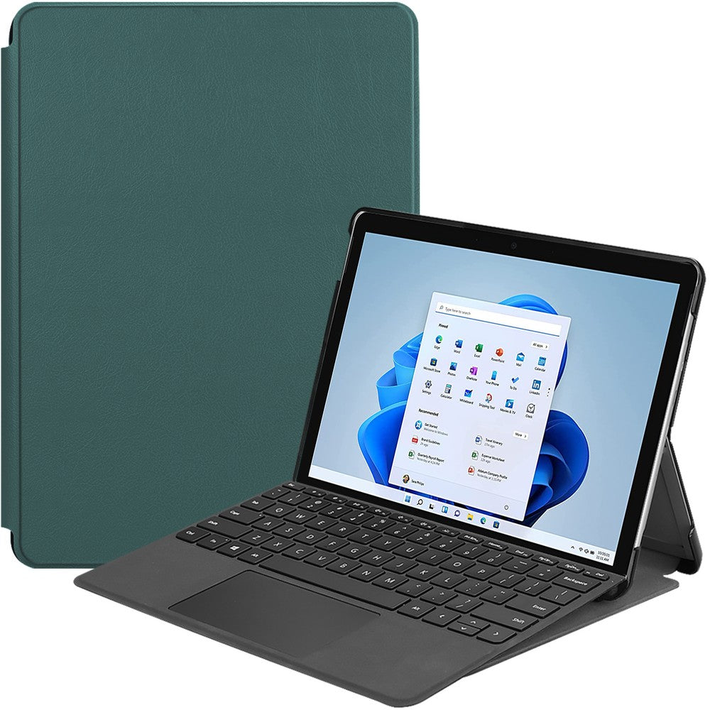 Schutzhülle Bizon Case Tab Croc für Microsoft Surface Pro 8, Dunkelgrün