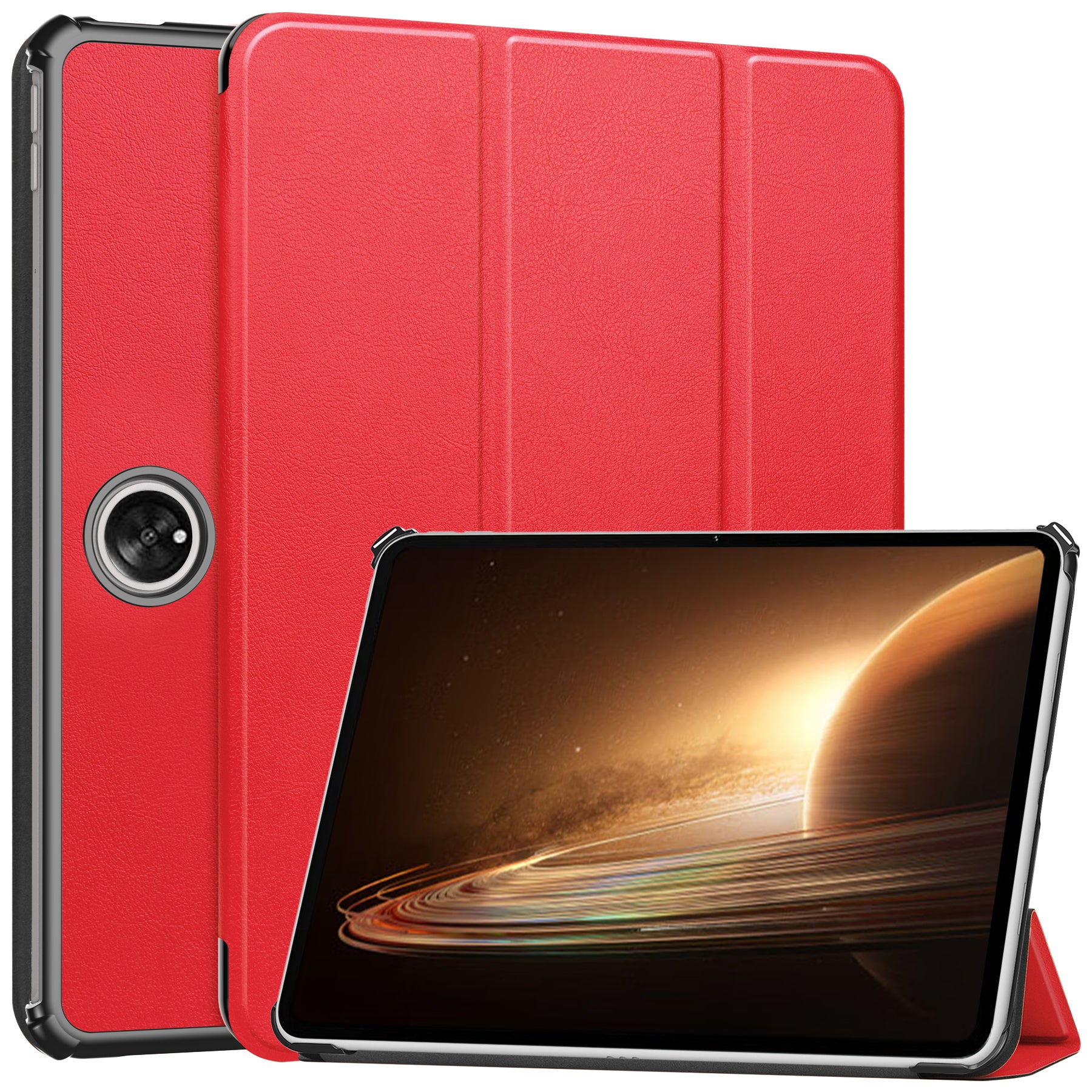 Schutzhülle Bizon Case Tab Croc für Oppo Pad 2 / OnePlus Pad, Rot