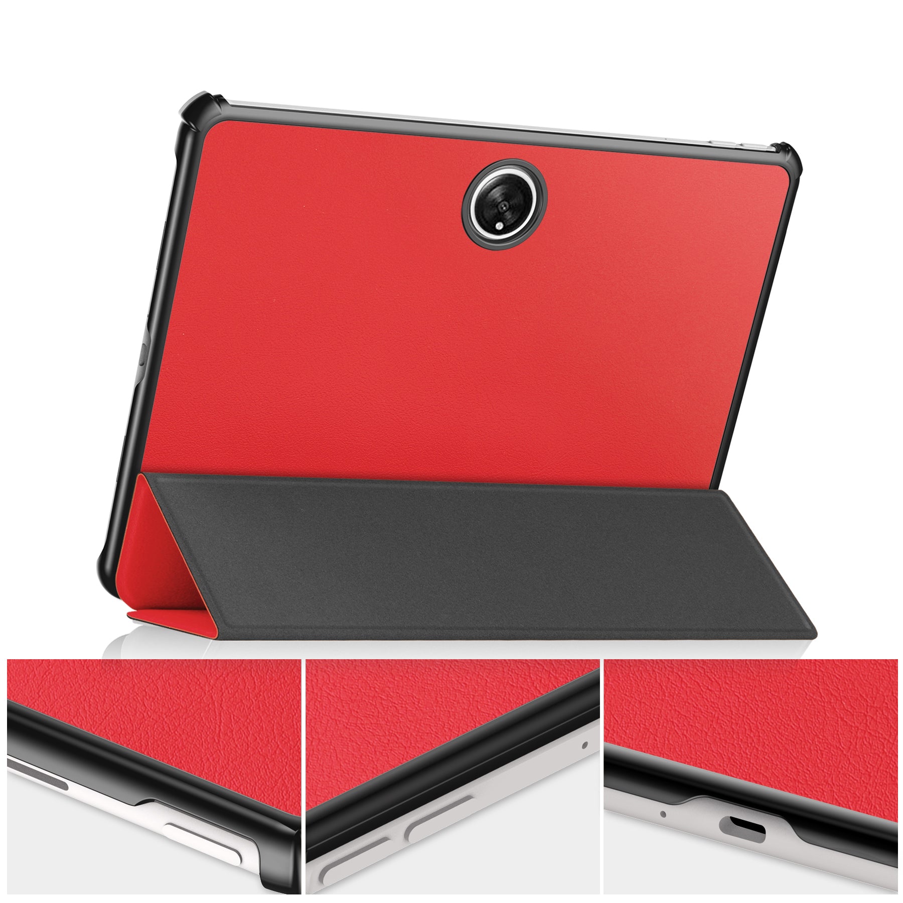 Schutzhülle Bizon Case Tab Croc für Oppo Pad 2 / OnePlus Pad, Rot