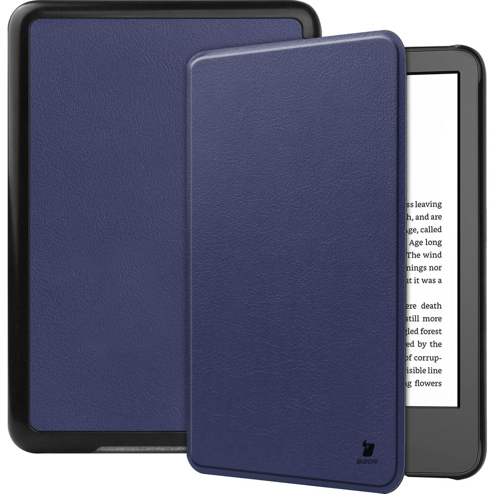 Schutzhülle Bizon Case Tab Croc für Amazon Kindle 12 2024 / 11 2022, Dunkelblau