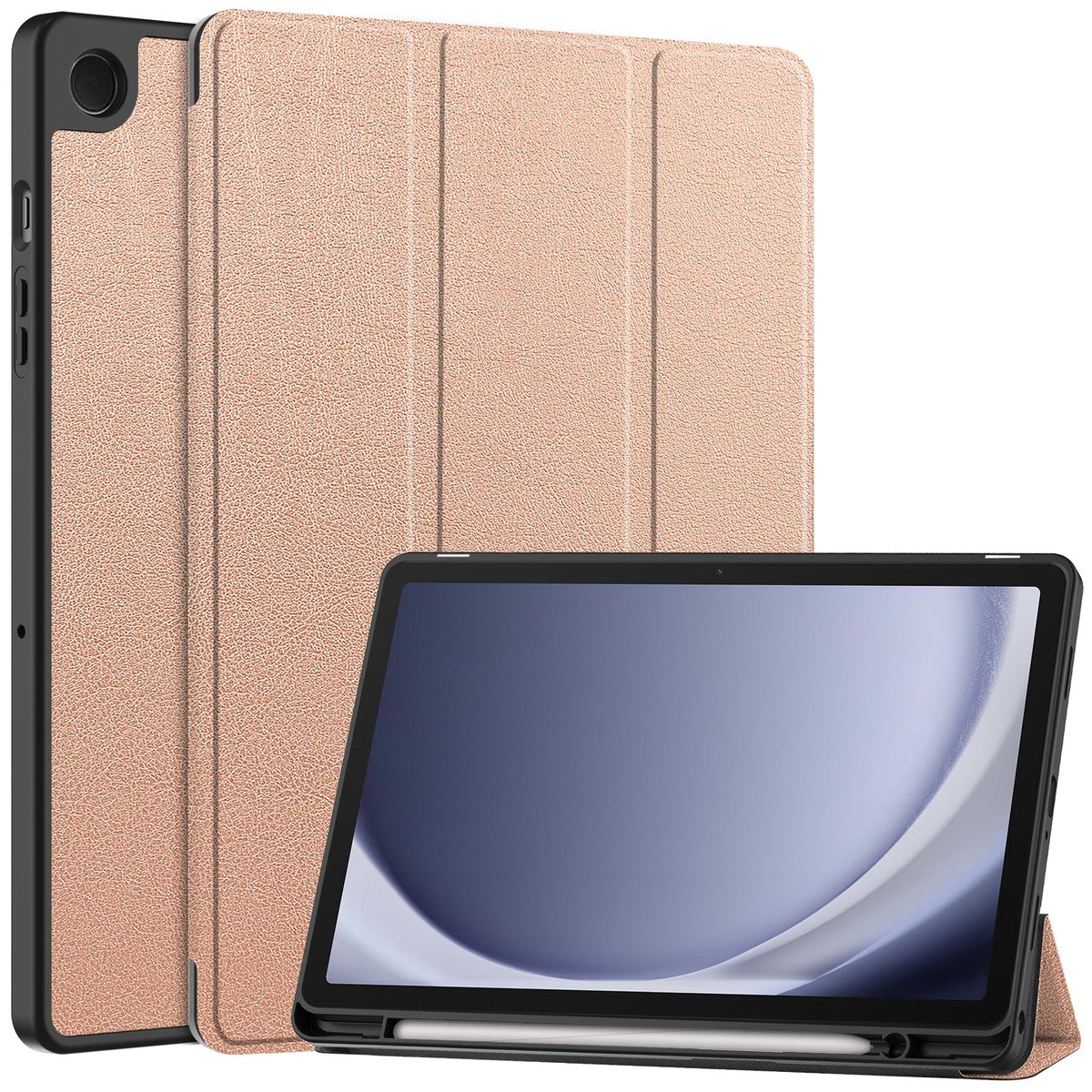 Schutzhülle Bizon Case Tab Lizard für Samsung Galaxy Tab A9 Plus, Rosegold