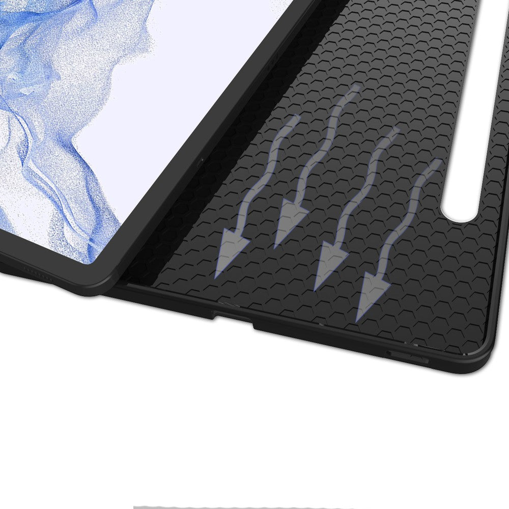 Schutzhülle Bizon Case Tab Lizard für Galaxy Tab S8 / S7, Dunkelgrün