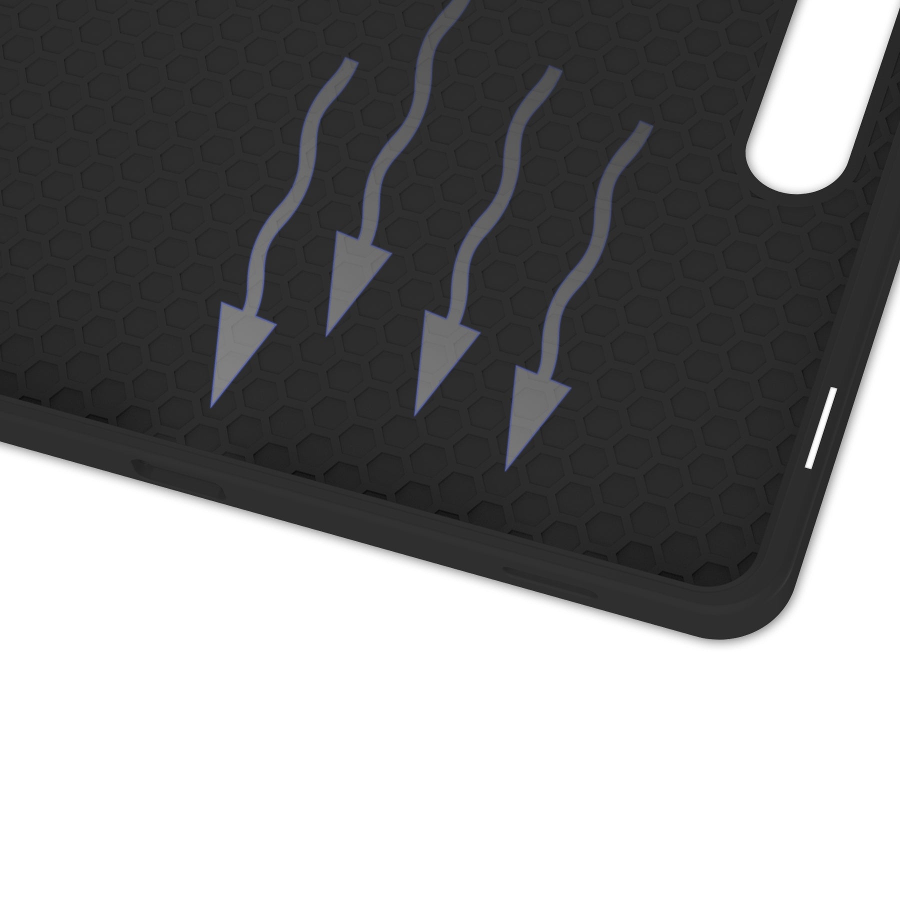 Schutzhülle Bizon Case Tab Lizard für Galaxy Tab S9, Schwarz