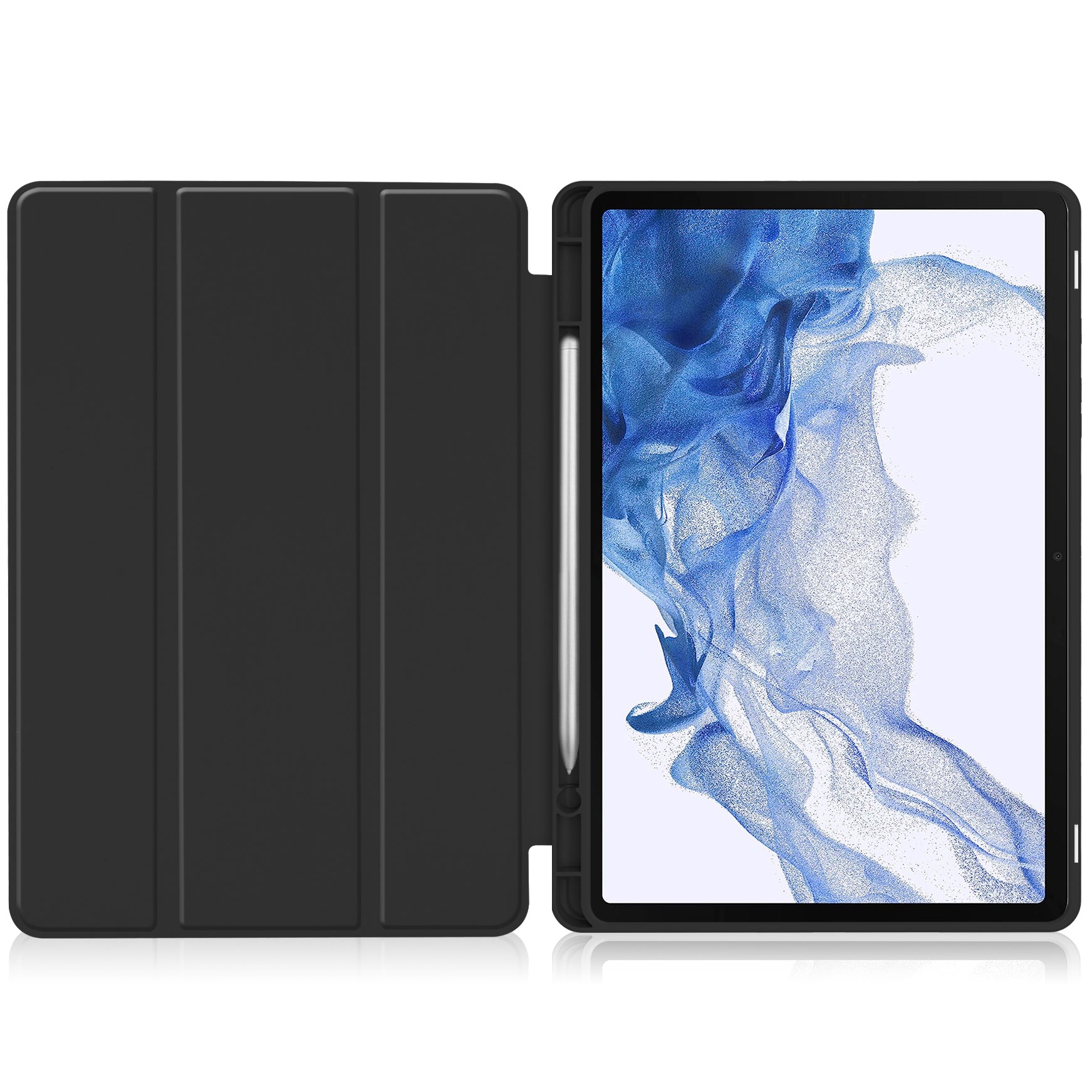 Schutzhülle Bizon Case Tab Lizard für Galaxy Tab S9, Schwarz