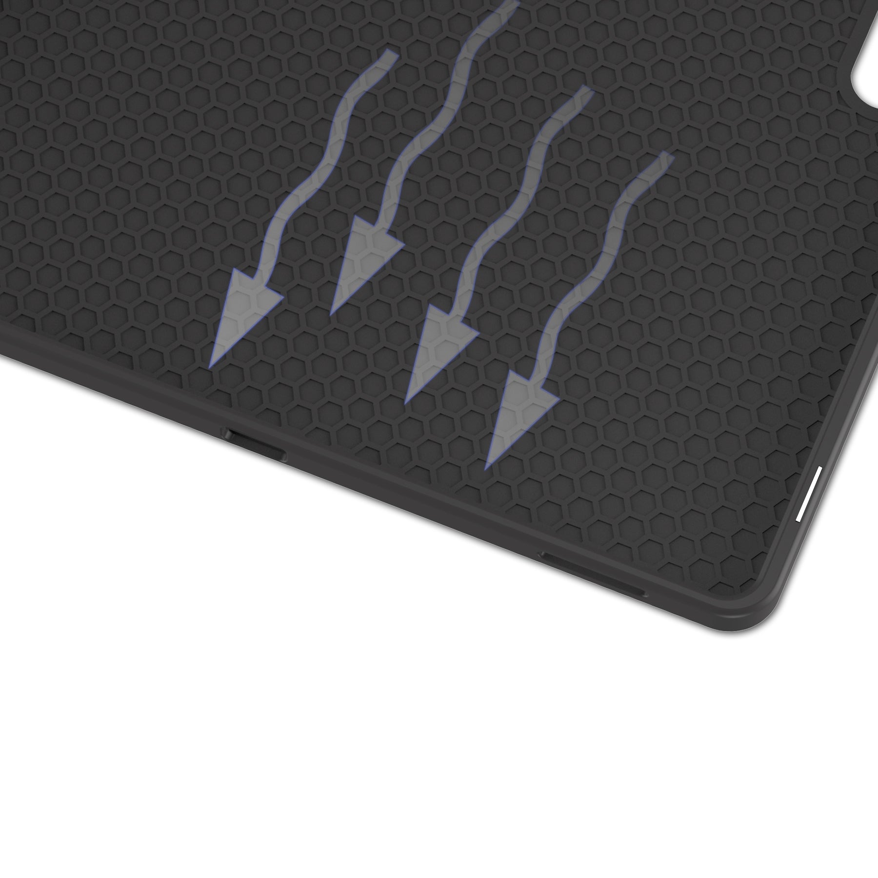 Schutzhülle Bizon Case Tab Lizard für Galaxy Tab S10 Ultra / S9 Ultra, Schwarz