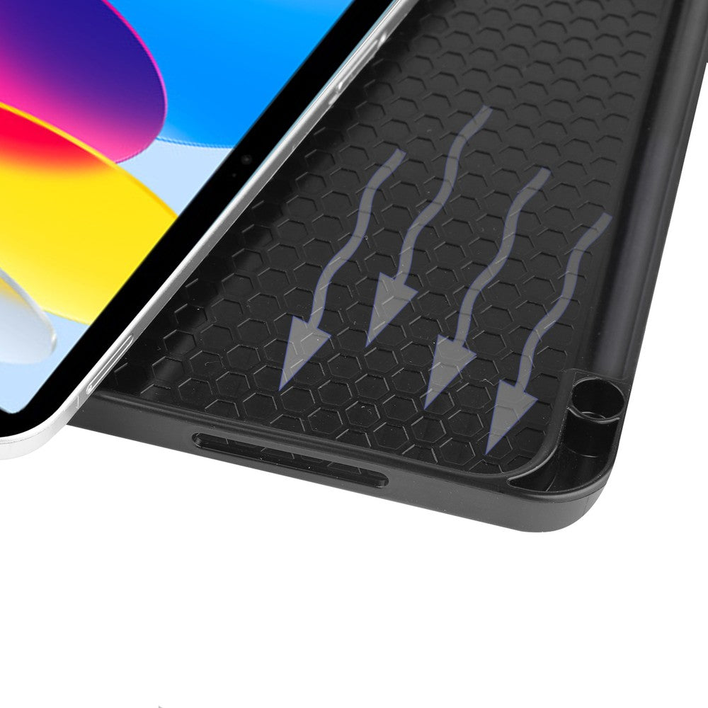 Schutzhülle Bizon Case Tab Lizard für iPad 11 / 10 gen. 2025 / 2022, Schwarz