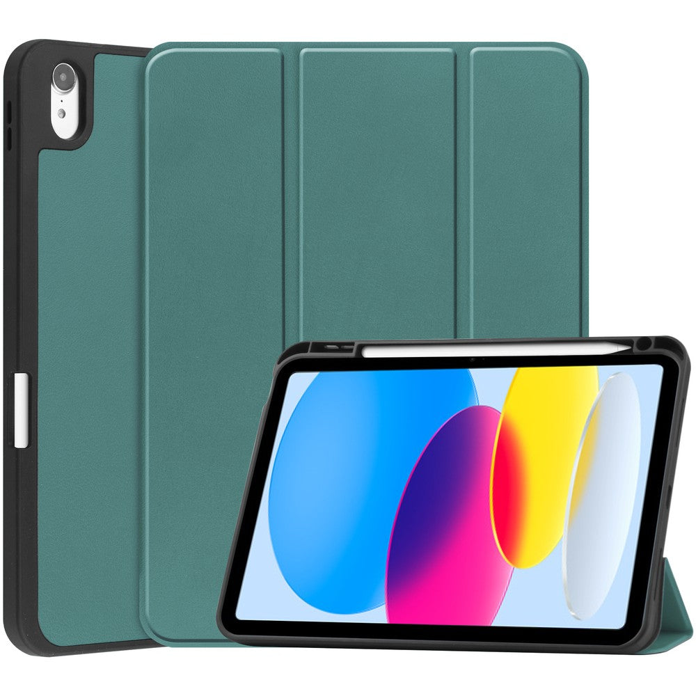 Schutzhülle Bizon Case Tab Lizard für iPad 11 / 10 gen. 2025 / 2022, Dunkelgrün