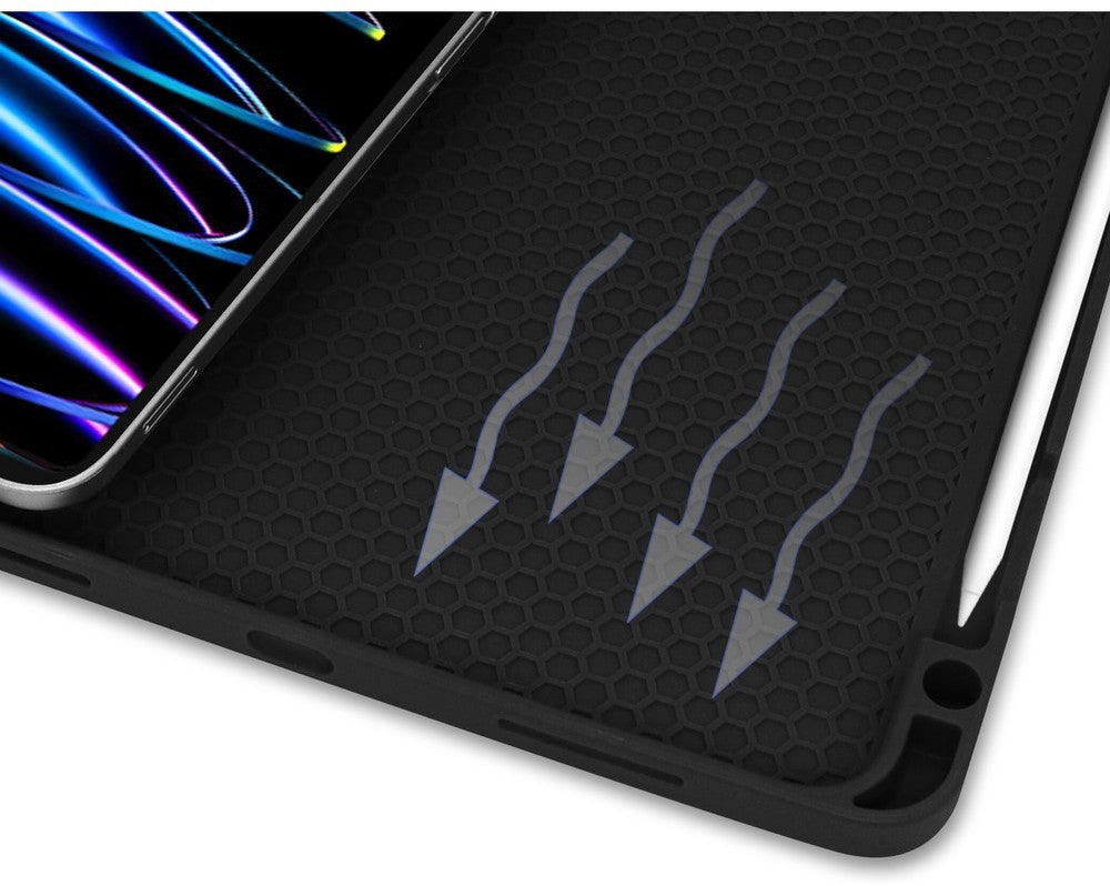 Schutzhülle Bizon Case Tab Lizard für iPad Pro 11 2022/2021/2020/2018, Dunkelblau