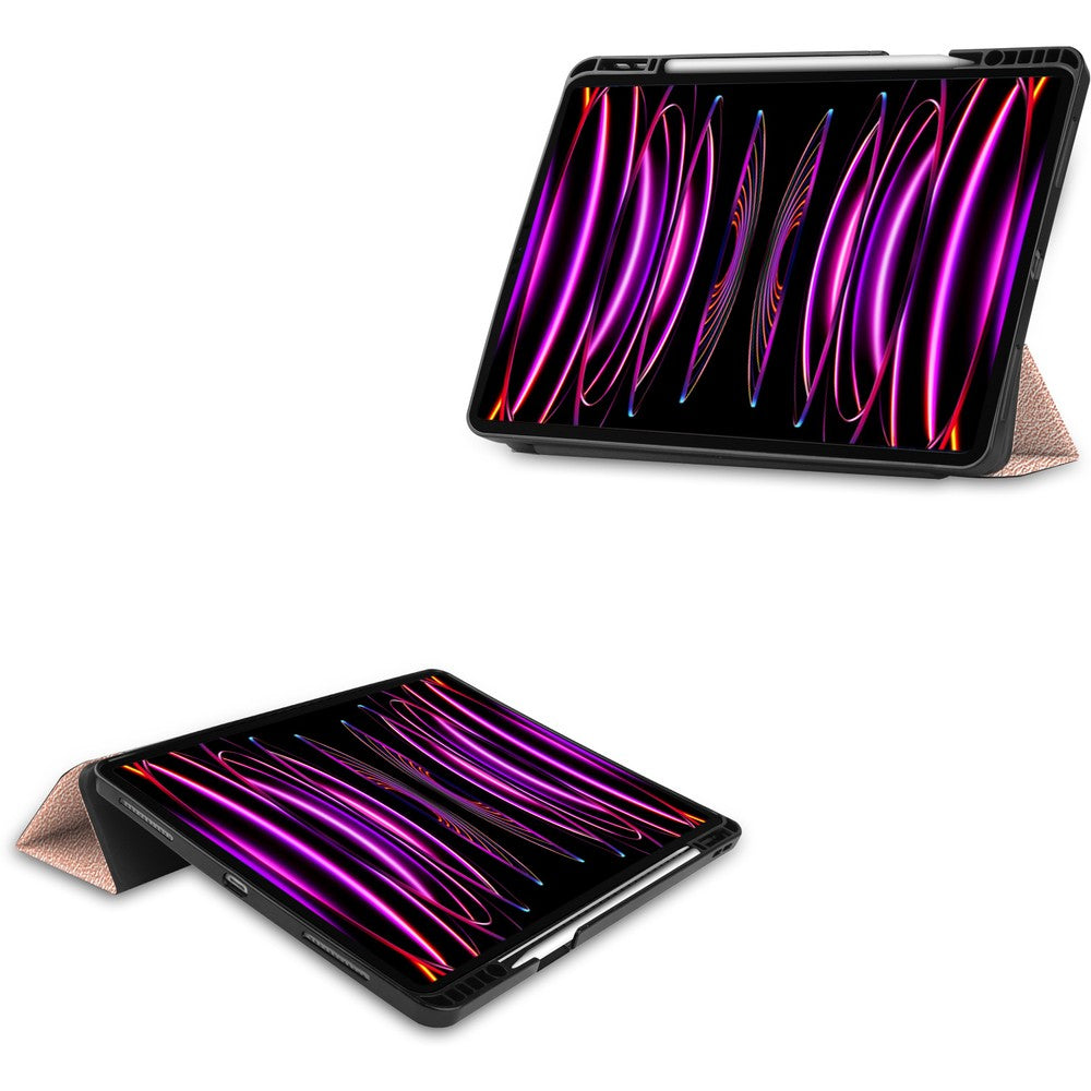 Schutzhülle Bizon Case Tab Lizard für Apple iPad Pro 12.9 2022/2021/2020/2018, Rosegold