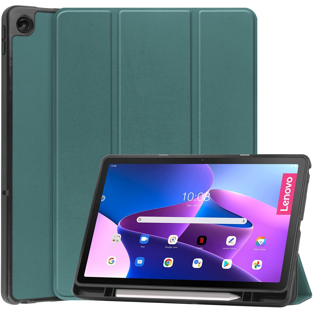 Schutzhülle Bizon Case Tab Lizard für Lenovo Tab M10 Plus Gen 3, Dunkelgrün