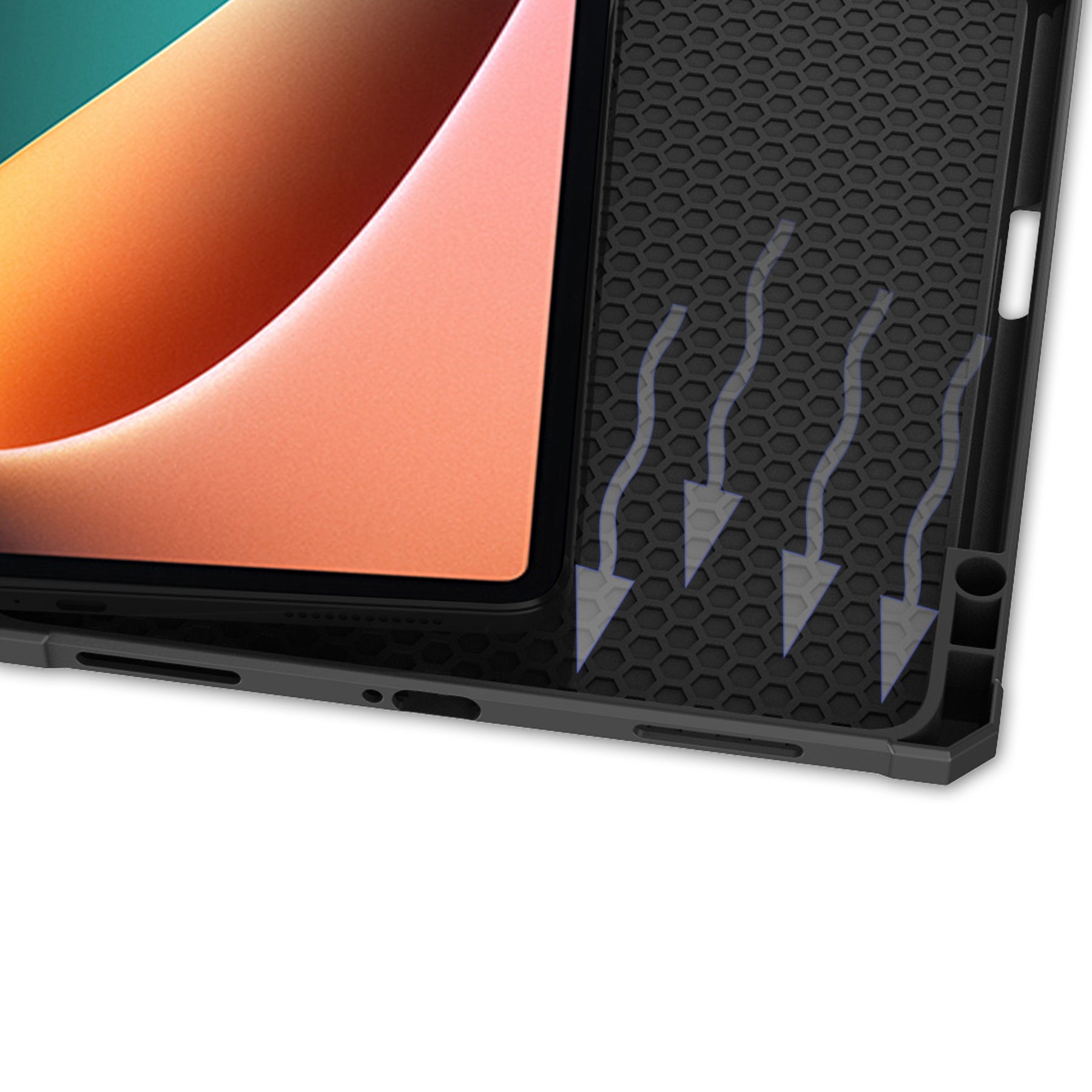 Schutzhülle Bizon Case Tab Lizard für Xiaomi Pad 5 / 5 Pro 11.0, Schwarz