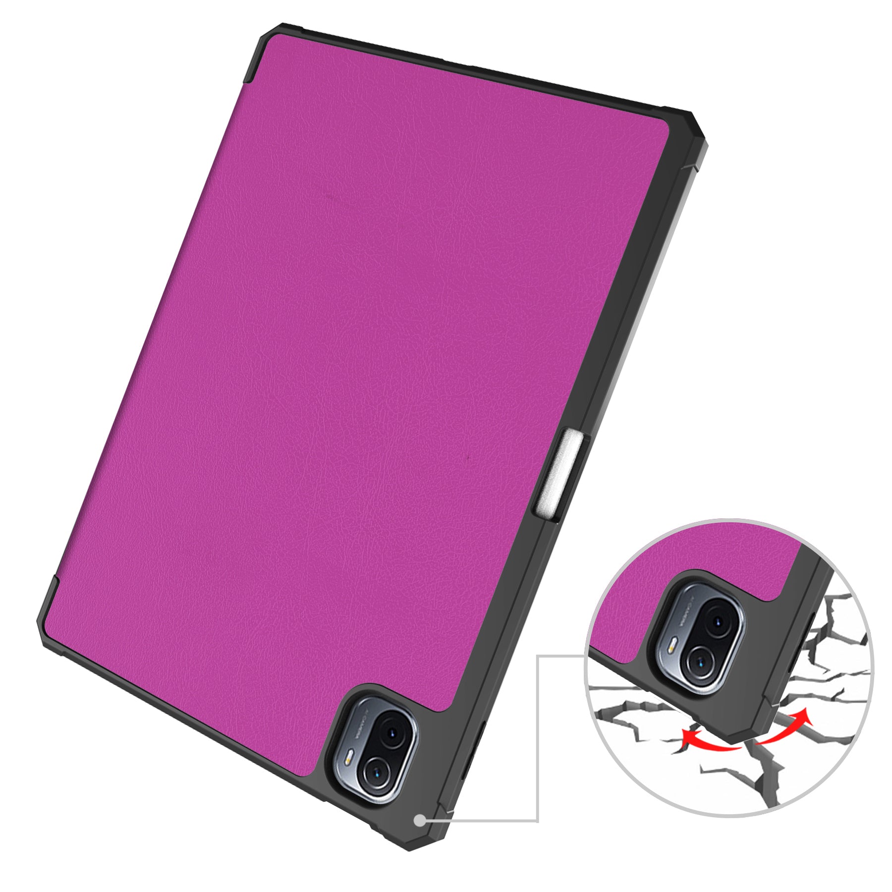Schutzhülle Bizon Case Tab Lizard für Xiaomi Pad 5 / 5 Pro 11.0, Violett