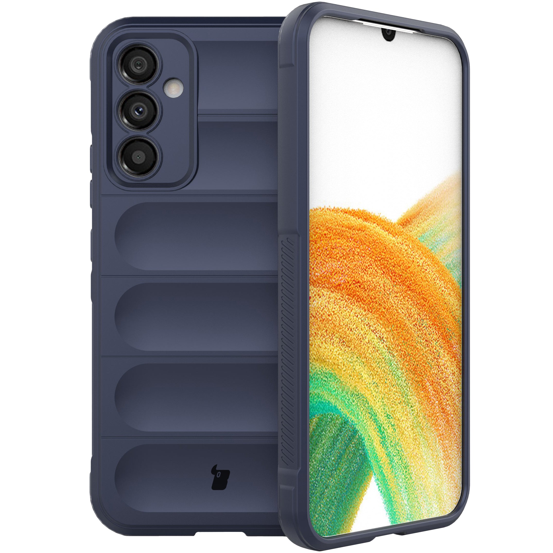 Robuste Handyhülle für Galaxy A34 5G, Bizon Case Tur, Dunkelblau