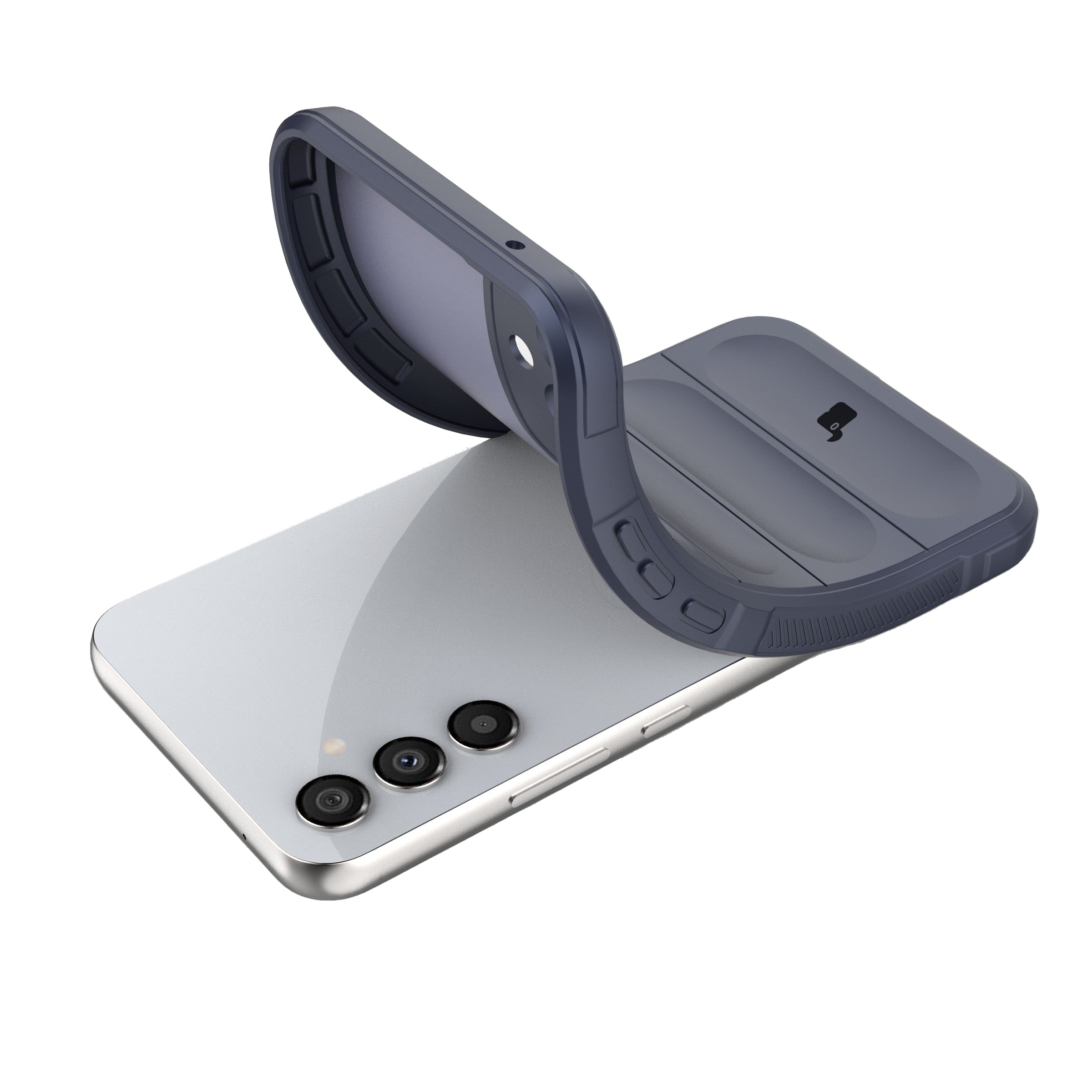 Robuste Handyhülle für Galaxy A34 5G, Bizon Case Tur, Dunkelblau