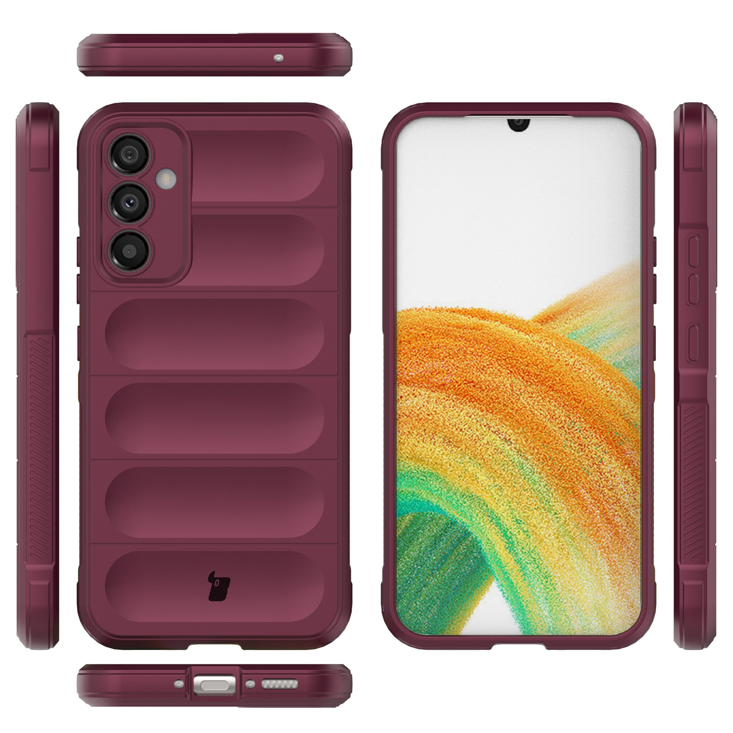 Robuste Handyhülle für Galaxy A34 5G, Bizon Case Tur, Dunkelviolett