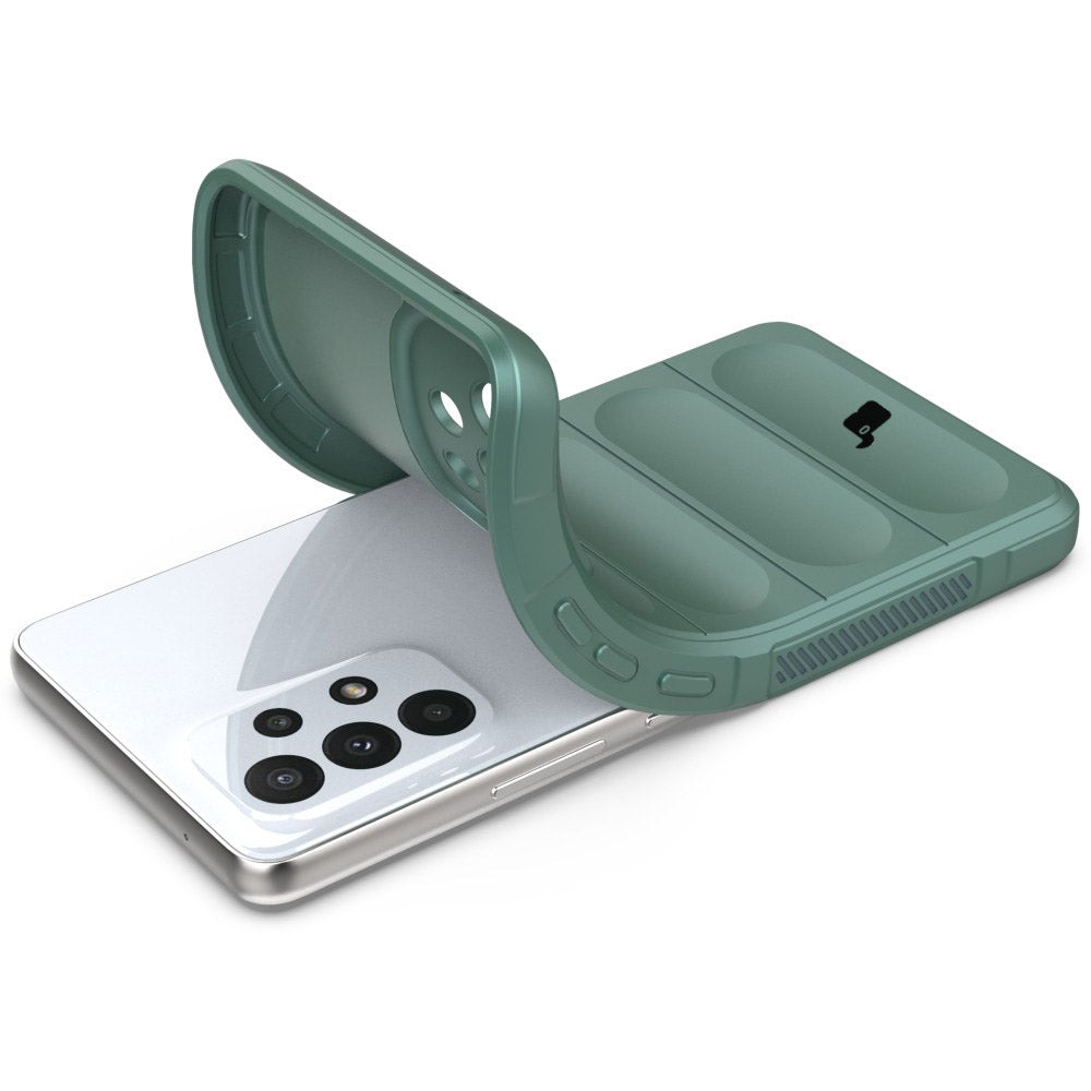 Robuste Handyhülle für Galaxy A53 5G, Bizon Case Tur, Dunkelgrün
