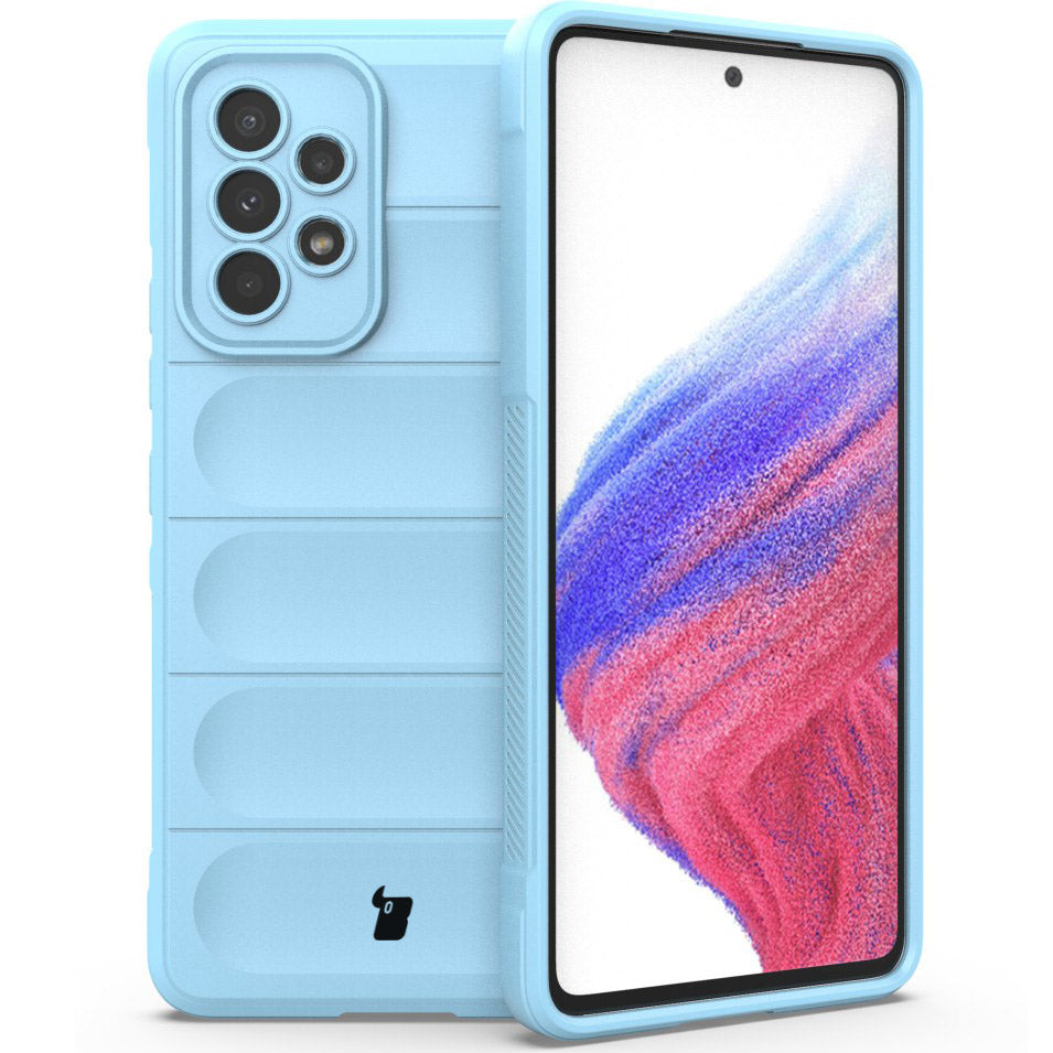 Robuste Handyhülle für Galaxy A53 5G, Bizon Case Tur, Hellblau