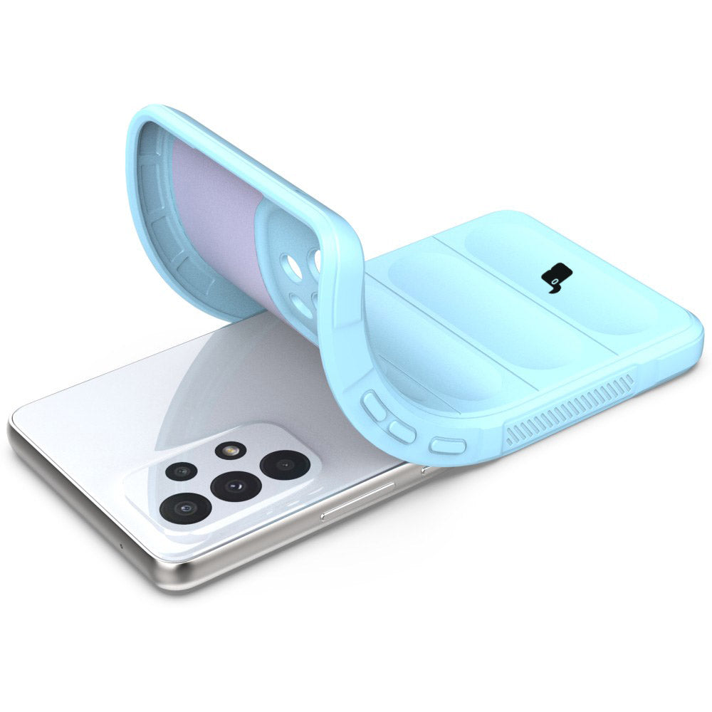 Robuste Handyhülle für Galaxy A53 5G, Bizon Case Tur, Hellblau