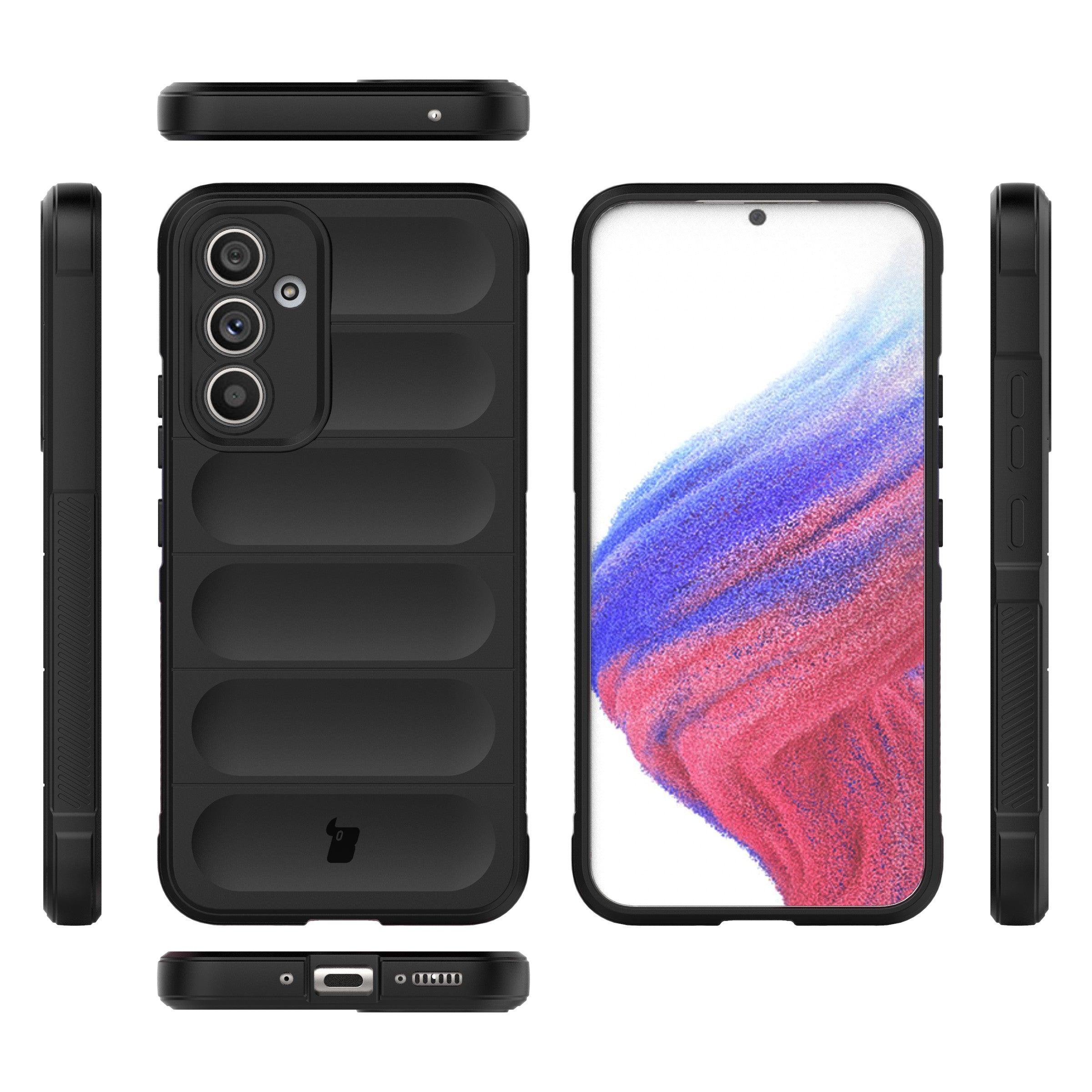 Robuste Handyhülle für Galaxy A54 5G, Bizon Case Tur, Schwarz