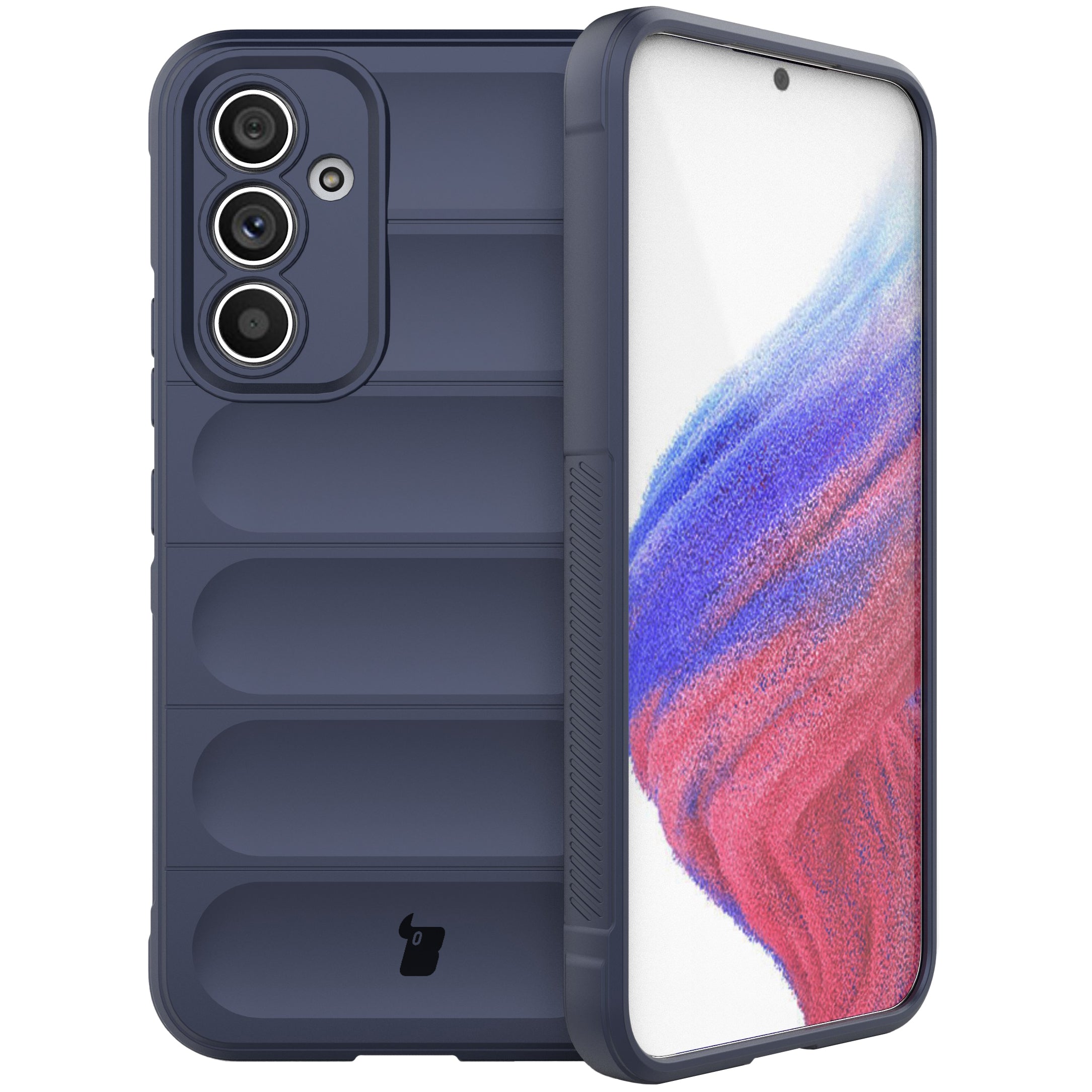 Robuste Handyhülle für Galaxy A54 5G, Bizon Case Tur, Dunkelblau